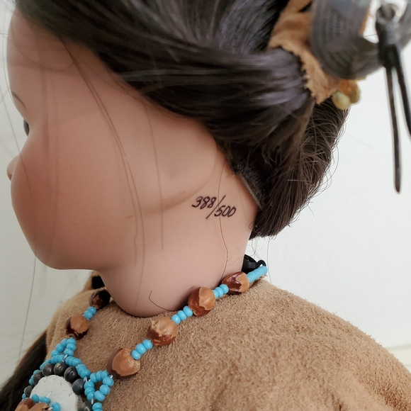 1991 Vintage Lawtons Hiawatha Native American Porcelain Doll 388/500 COA - Picture 12 of 12